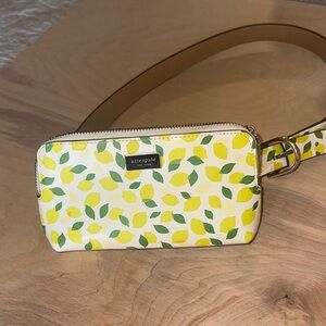 Kate Spade Citrus Print crossbody/belt bag- Yellow and Green